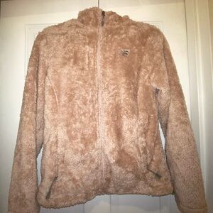 New Balance Mauve Sherpa Jacket with hood